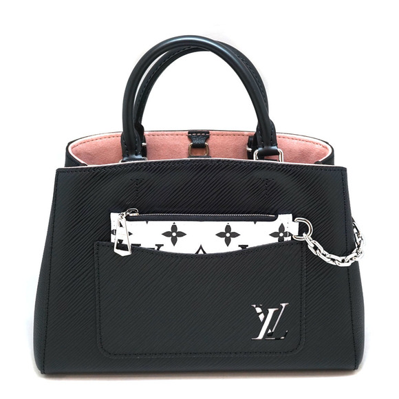 Louis Vuitton Marelle BB Leather 2Way Bag Black - Picture 1 of 8